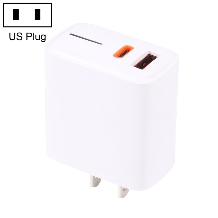 Chargeur rapide LZ-1130 PD 20W Type-C + QC 3.0 USB, prise 20W EU, prise 20W US
