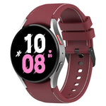 Bracelet de montre en silicone texturé cuir, pour Samsung Galaxy Watch5 / Watch5 Pro / Watch4