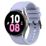 Bracelet de montre en silicone texturé cuir, pour Samsung Galaxy Watch5 / Watch5 Pro / Watch4
