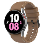 Bracelet de montre en silicone texturé cuir, pour Samsung Galaxy Watch5 / Watch5 Pro / Watch4