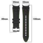 Bracelet de montre en silicone texturé cuir, pour Samsung Galaxy Watch5 / Watch5 Pro / Watch4