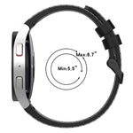 Bracelet de montre en silicone texturé cuir, pour Samsung Galaxy Watch5 / Watch5 Pro / Watch4
