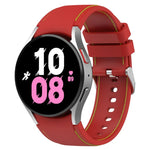 Bracelet de montre en silicone à texture cuir universel, pour Samsung Galaxy Watch5 / Watch5 Pro / Watch4