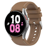 Bracelet de montre en silicone à texture cuir universel, pour Samsung Galaxy Watch5 / Watch5 Pro / Watch4