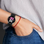 Bracelet de montre en silicone à texture cuir universel, pour Samsung Galaxy Watch5 / Watch5 Pro / Watch4