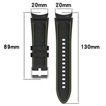Bracelet de montre en silicone à texture cuir universel, pour Samsung Galaxy Watch5 / Watch5 Pro / Watch4