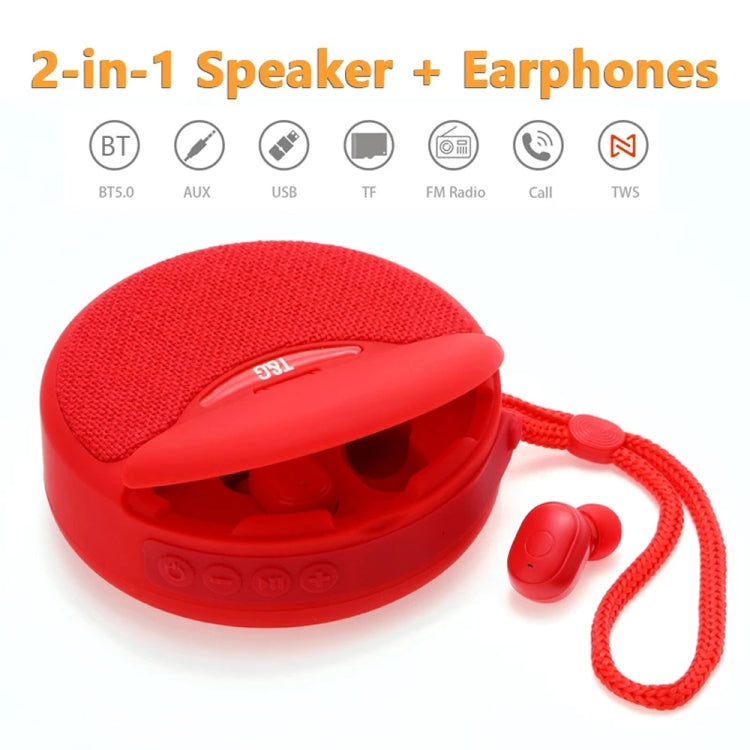 Enceinte Bluetooth sans fil mini 2 en 1 et casque sans fil T&G TG808