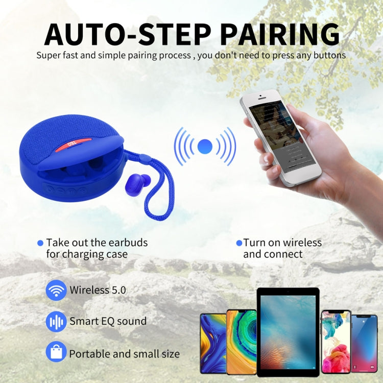 Enceinte Bluetooth sans fil mini 2 en 1 et casque sans fil T&G TG808