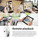 Ampoule caméra WiFi A6 2MP HD - Prend en charge la détection de mouvement/l'audio bidirectionnel/la vision nocturne/la carte TF, sans carte mémoire