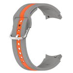 Bracelet de montre en silicone à rayures bicolores, pour Samsung Galaxy Watch5 / Watch5 Pro