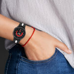 Bracelet de montre en silicone à rayures bicolores, pour Samsung Galaxy Watch5 / Watch5 Pro
