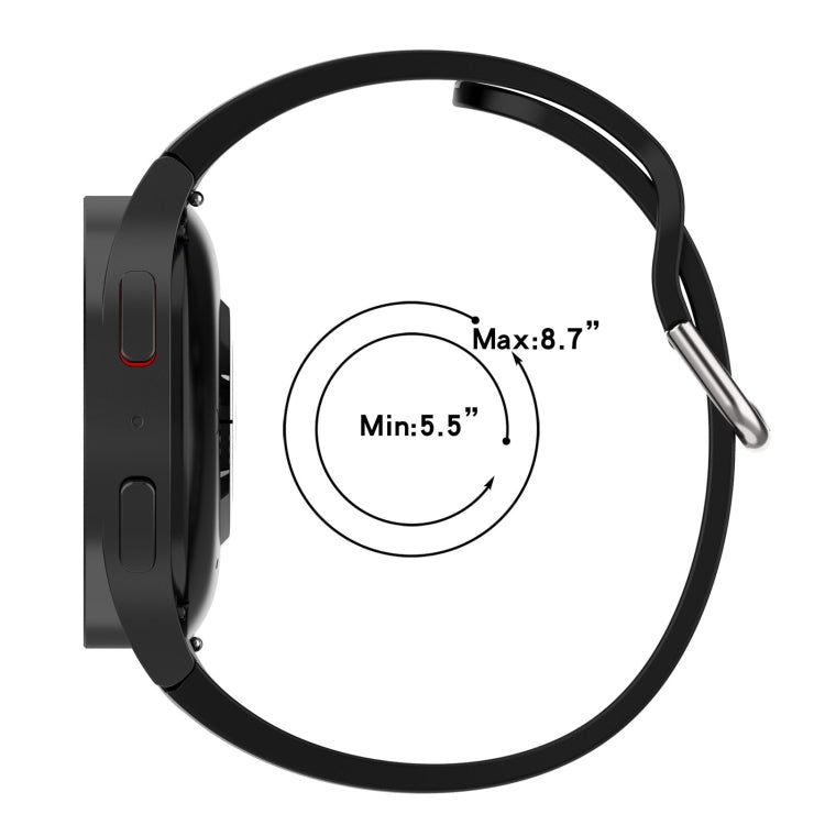 Bracelet de montre en silicone à rayures bicolores, pour Samsung Galaxy Watch5 / Watch5 Pro