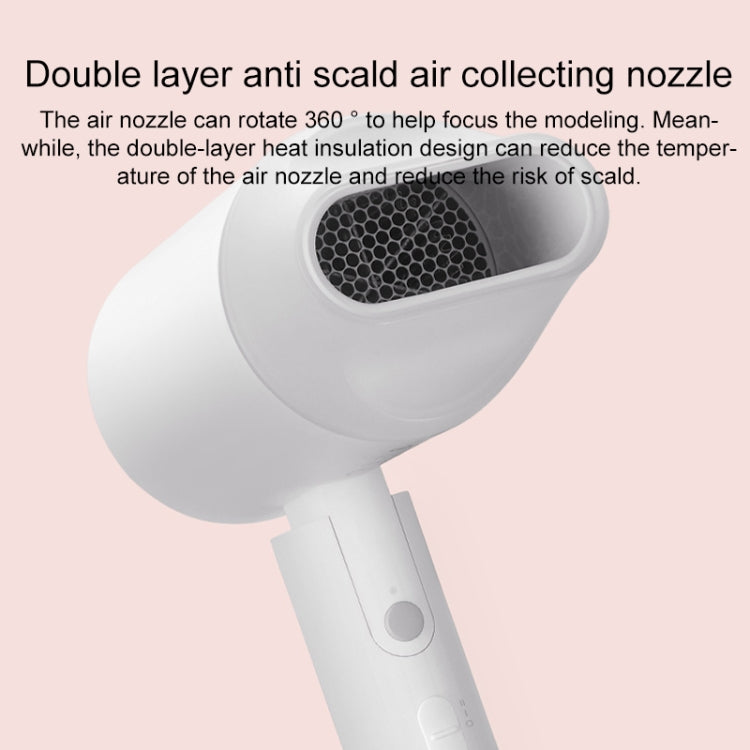 Sèche-cheveux électrique portable Original Xiaomi Mijia H100 à ions négatifs, prise US, H100 (rose)