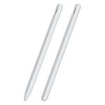 Étui de stylet en silicone liquide rayé 3 en 1 avec deux capuchons de pointe, pour Apple Pencil 1, pour Apple Pencil 2