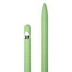 Étui de stylet en silicone liquide rayé 3 en 1 avec deux capuchons de pointe, pour Apple Pencil 1, pour Apple Pencil 2