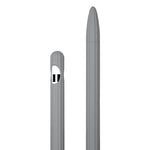 Étui de stylet en silicone liquide rayé 3 en 1 avec deux capuchons de pointe, pour Apple Pencil 1, pour Apple Pencil 2