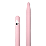 Étui de stylet en silicone liquide rayé 3 en 1 avec deux capuchons de pointe, pour Apple Pencil 1, pour Apple Pencil 2