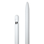 Étui de stylet en silicone liquide rayé 3 en 1 avec deux capuchons de pointe, pour Apple Pencil 1, pour Apple Pencil 2