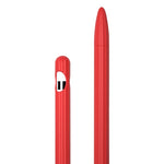 Étui de stylet en silicone liquide rayé 3 en 1 avec deux capuchons de pointe, pour Apple Pencil 1, pour Apple Pencil 2