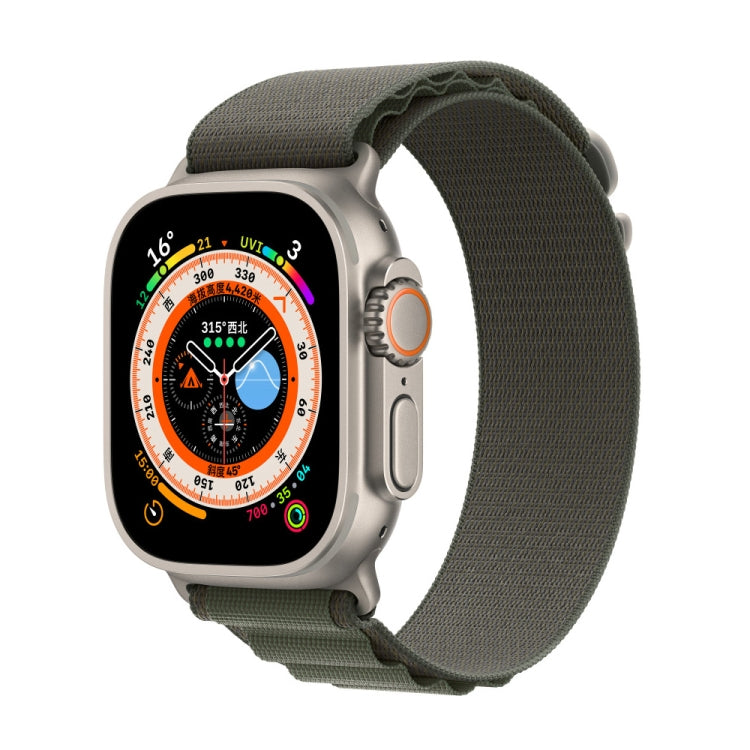 Bracelet en nylon tressé, pour Apple Watch 46mm / 49mm / 45mm / 44mm
