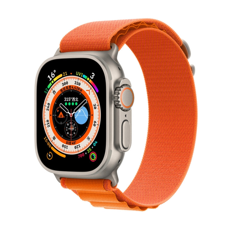 Bracelet en nylon tressé, pour Apple Watch 46mm / 49mm / 45mm / 44mm
