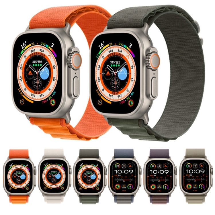 Bracelet en nylon tressé, pour Apple Watch 46mm / 49mm / 45mm / 44mm