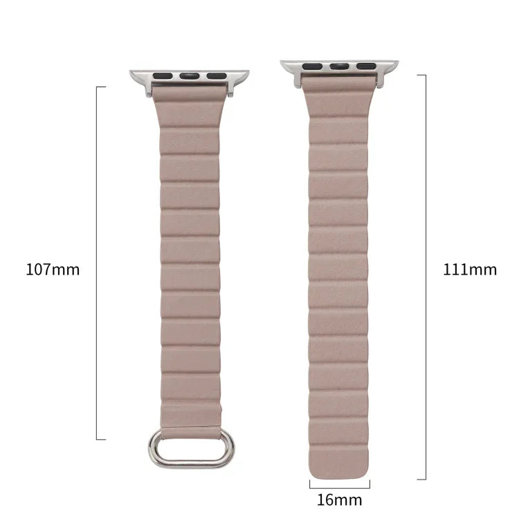 Reverse Buckle Magnetic Watch Band, For Apple Watch Series 8&7 45mm / SE 2&6&SE&5&4 44mm, For Apple Watch Series 8&7 41mm / SE 2&6&SE&5&4 40mm