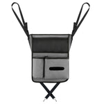 2 PCS Car Center Console Hanging Bag Sheepskin Leather Storage Bag