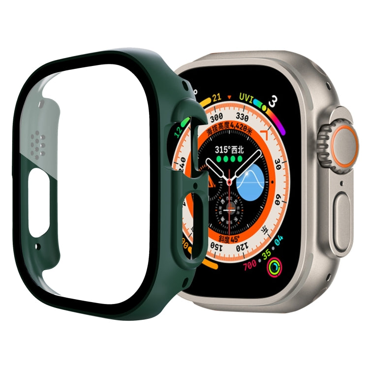 Film en verre trempé avec boîtier PC, pour Apple Watch Ultra 1 / 2 / 3 49mm