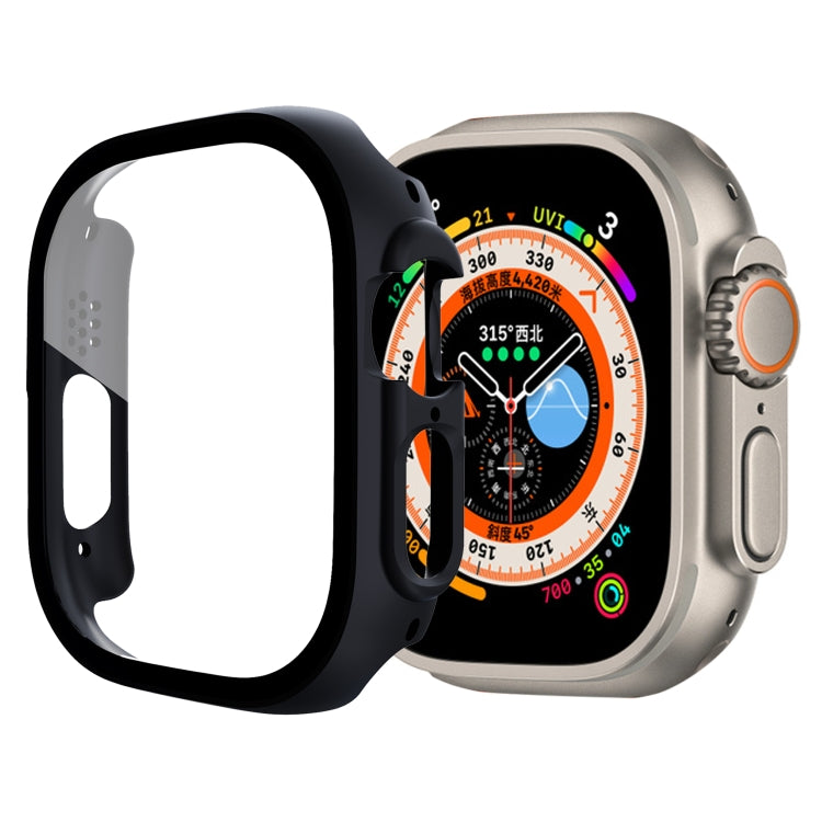 Film en verre trempé avec boîtier PC, pour Apple Watch Ultra 1 / 2 / 3 49mm