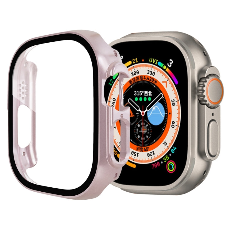 Film en verre trempé avec boîtier PC, pour Apple Watch Ultra 1 / 2 / 3 49mm