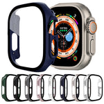 Film en verre trempé avec boîtier PC, pour Apple Watch Ultra 1 / 2 / 3 49mm