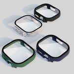 Film en verre trempé avec boîtier PC, pour Apple Watch Ultra 1 / 2 / 3 49mm