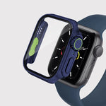 Pour Apple Watch Series 9 / 8 / 7 45mm Film Coque PC de montre avec bouton détachable, Pour Apple Watch Series 9 / 8 / 7 45mm