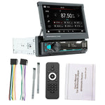 Lecteur MP5 de voiture rétractable 7 pouces 9901, prend en charge la radio FM et l'accès à Internet via un téléphone portable, 9901