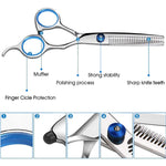 Kit de ciseaux de coiffure professionnels pour désépaissir les cheveux, 2 pièces, 7 pièces, 12 pièces