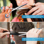 Kit de ciseaux de coiffure professionnels pour désépaissir les cheveux, 2 pièces, 7 pièces, 12 pièces
