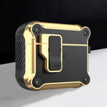 Wireless Earphone Eagle Electroplating Protective Case with Hook, For AirPods 1 / 2, For AirPods Pro, For AirPods 3