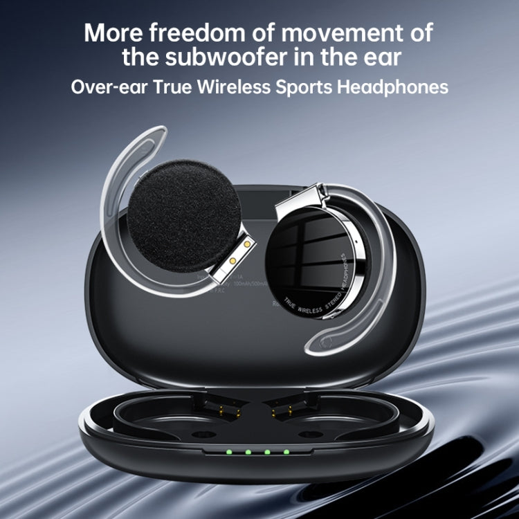 Écouteurs sans fil étanches à suppression de bruit Bluetooth T&G F2 avec fixation auriculaire