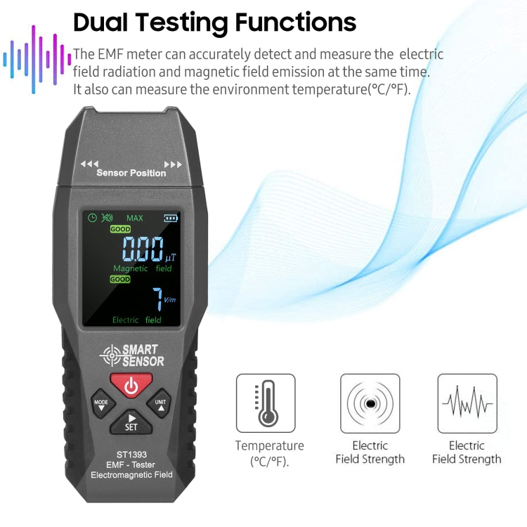 Détecteur portable de rayonnement électromagnétique SmartSensor AS1392, SmartSensor AS1392