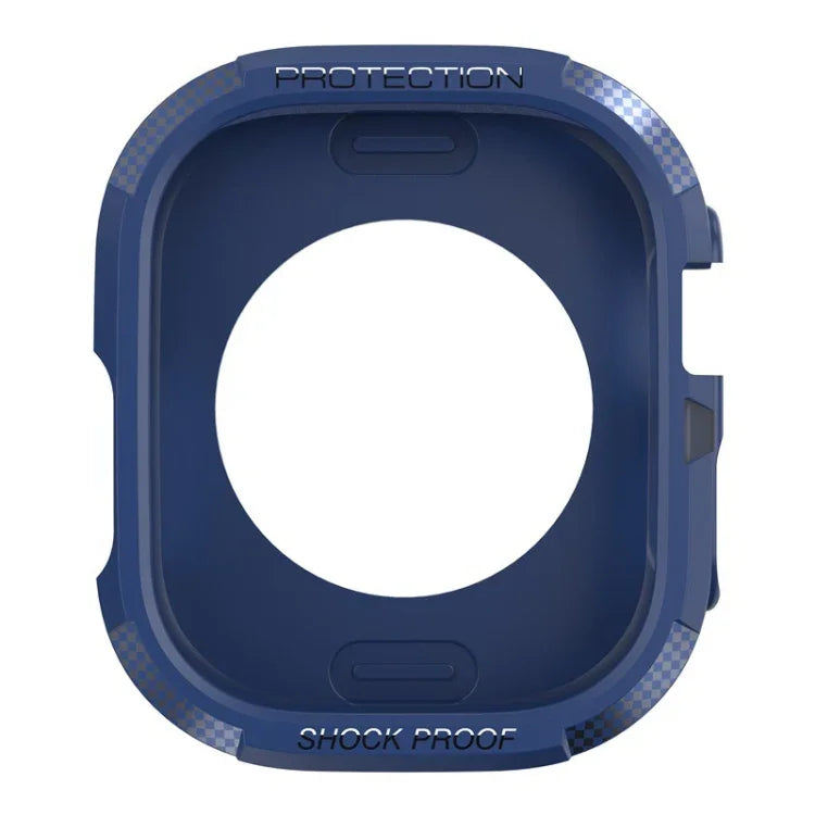 Coque de protection trois épreuves en fibre de carbone TPU, pour Apple Watch Ultra 3 / 2 / 1 49 mm