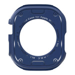 Coque de protection trois épreuves en fibre de carbone TPU, pour Apple Watch Ultra 3 / 2 / 1 49 mm