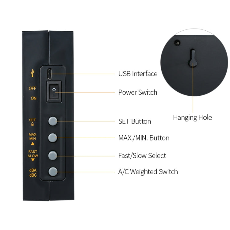 Sonomètre mural intelligent SmartSensor AR884A