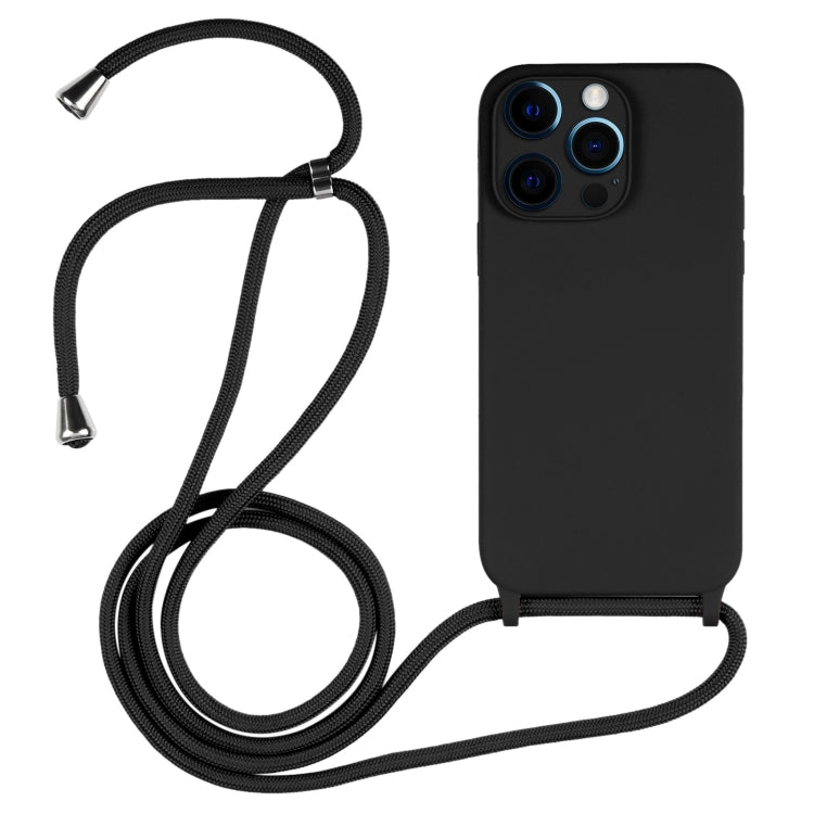 Crossbody Lanyard Liquid Silicone Case, For iPhone 13 Pro Max, For iPhone 12, For iPhone 12 Pro