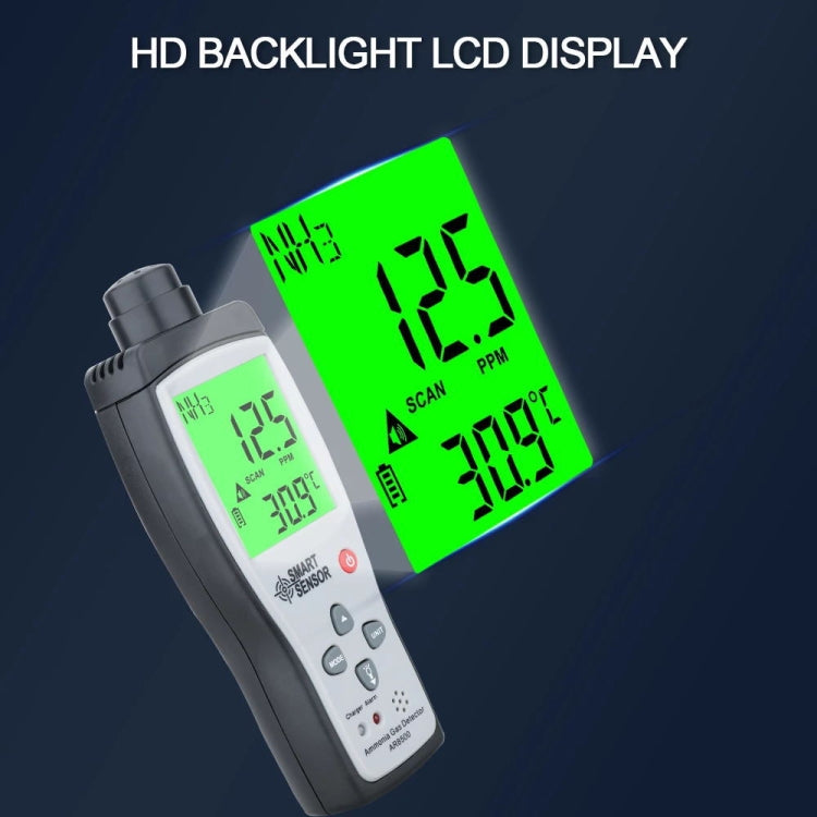 Détecteur de gaz ammoniac NH3 portable SmartSensor AR8500, AR8500