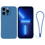 Silicone Phone Case with Wrist Strap, For iPhone 13 mini, For iPhone 13, For iPhone 13 Pro, For iPhone 13 Pro Max
