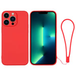 Silicone Phone Case with Wrist Strap, For iPhone 13 mini, For iPhone 13, For iPhone 13 Pro, For iPhone 13 Pro Max