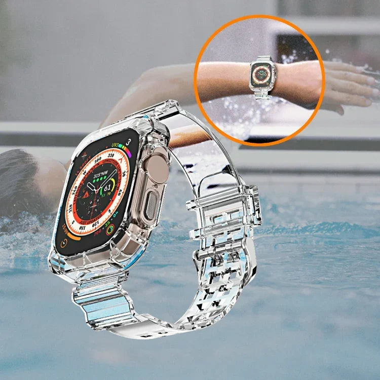 Glacier Transparent TPU Integrated Watch Band, For Apple Watch Ultra 49mm