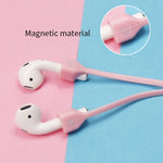 Bluetooth Headset Anti-lost Rope Magnetic Silicone Lanyard, For AirPods Pro 2