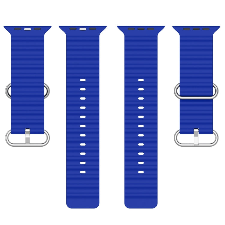 Bracelet de montre en silicone Ocean, Pour Apple Watch Series 8&7 41mm, Pour Apple Watch Series 8&7 41mm / SE 2&6&SE&5&4 40mm